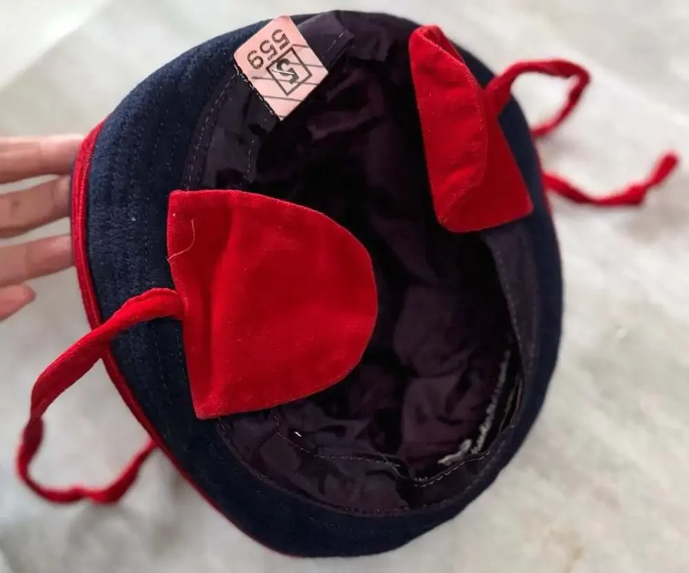 Vintage Rothschild Navy Wool Sailor Coat with Matching Hat‎ - Girls Size 4